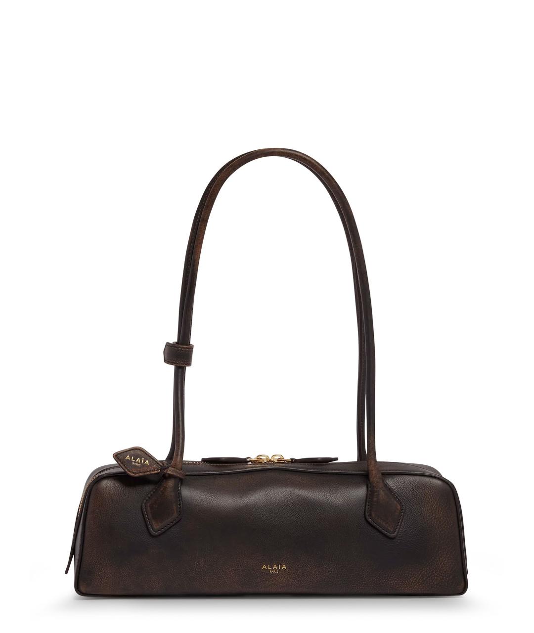 ALAIA Коричневая кожаная сумка тоут, фото 1