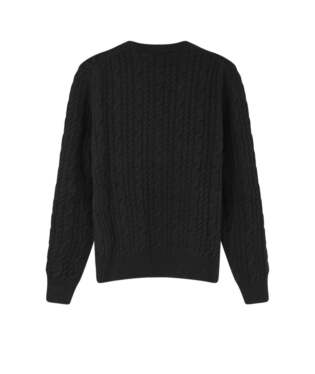 CHRISTIAN DIOR Черный кашемировый джемпер / свитер, фото 2