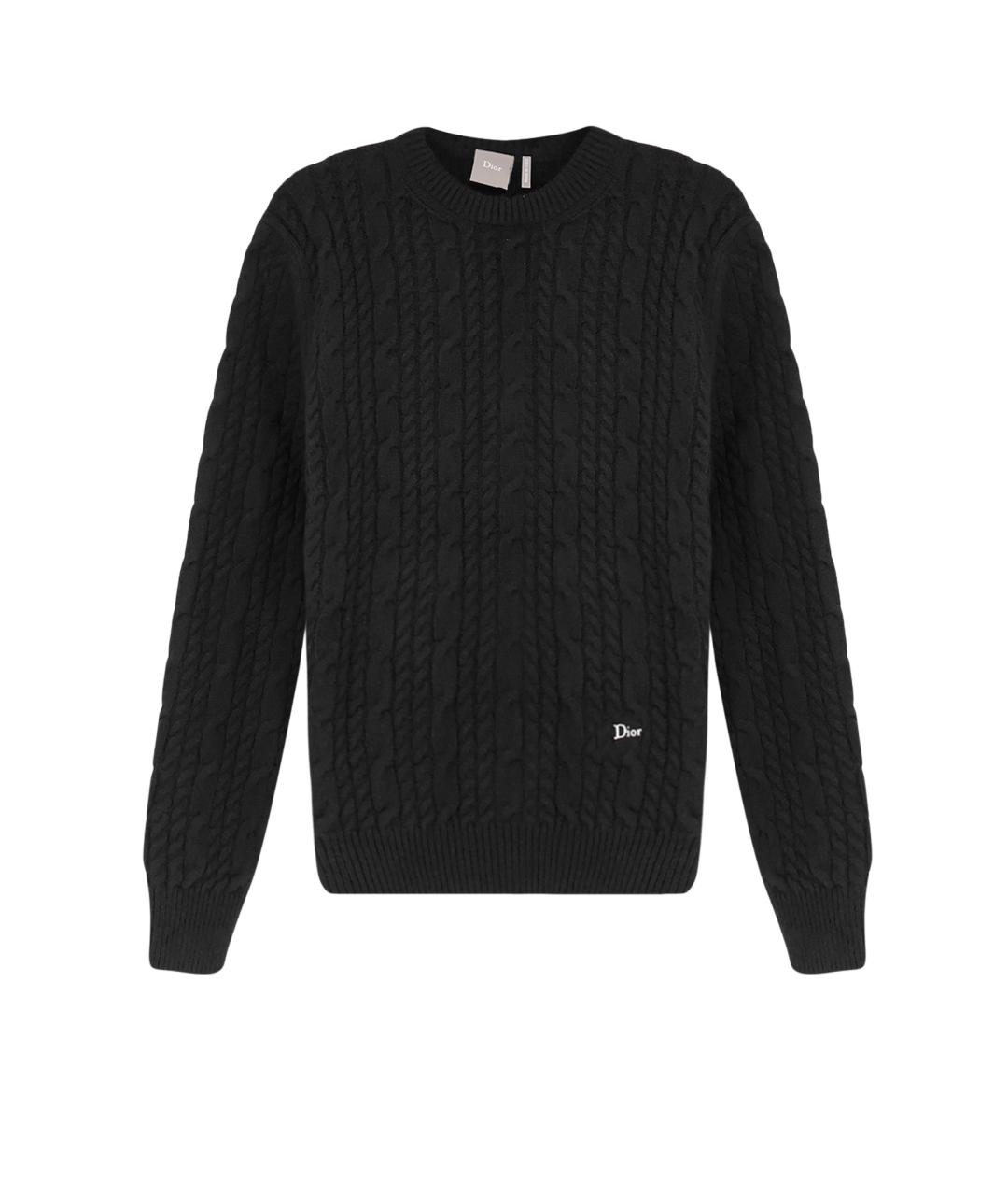 CHRISTIAN DIOR Черный кашемировый джемпер / свитер, фото 1