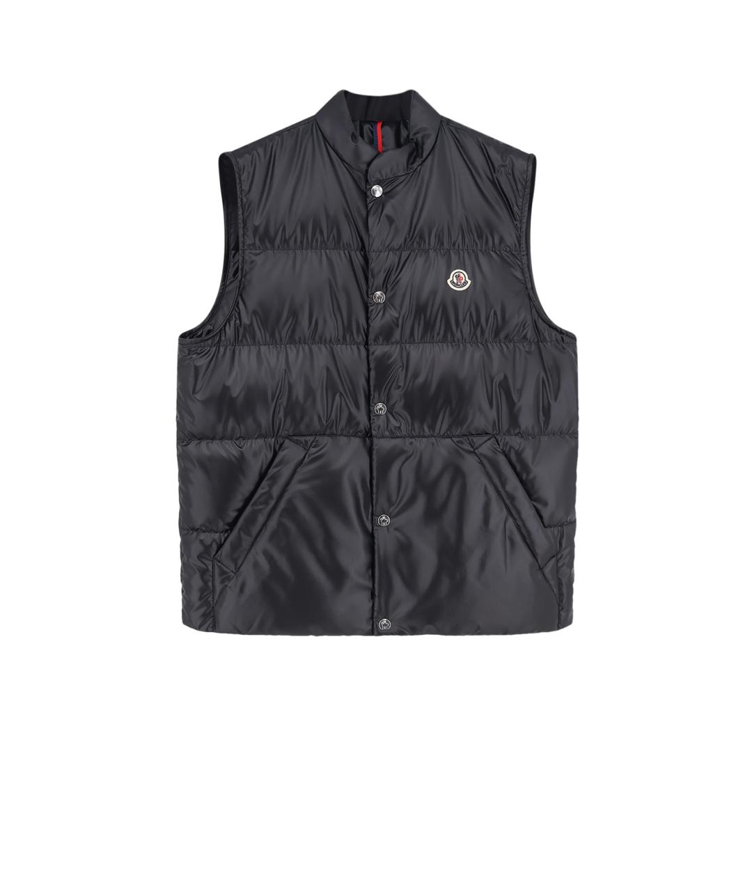 MONCLER Черный жилет, фото 1