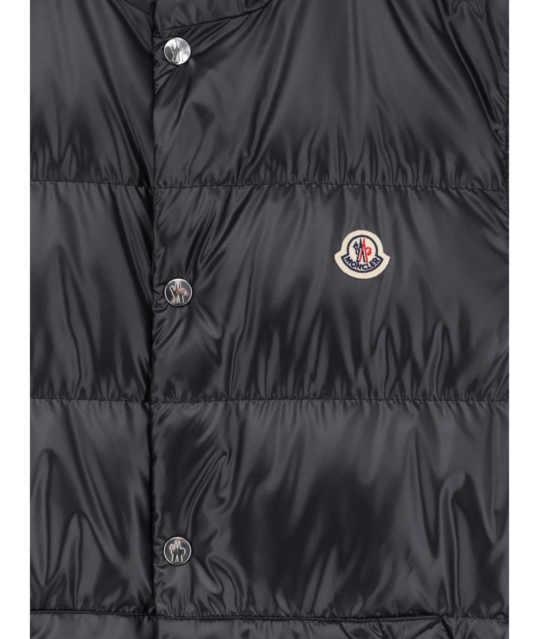 MONCLER Черный жилет, фото 3