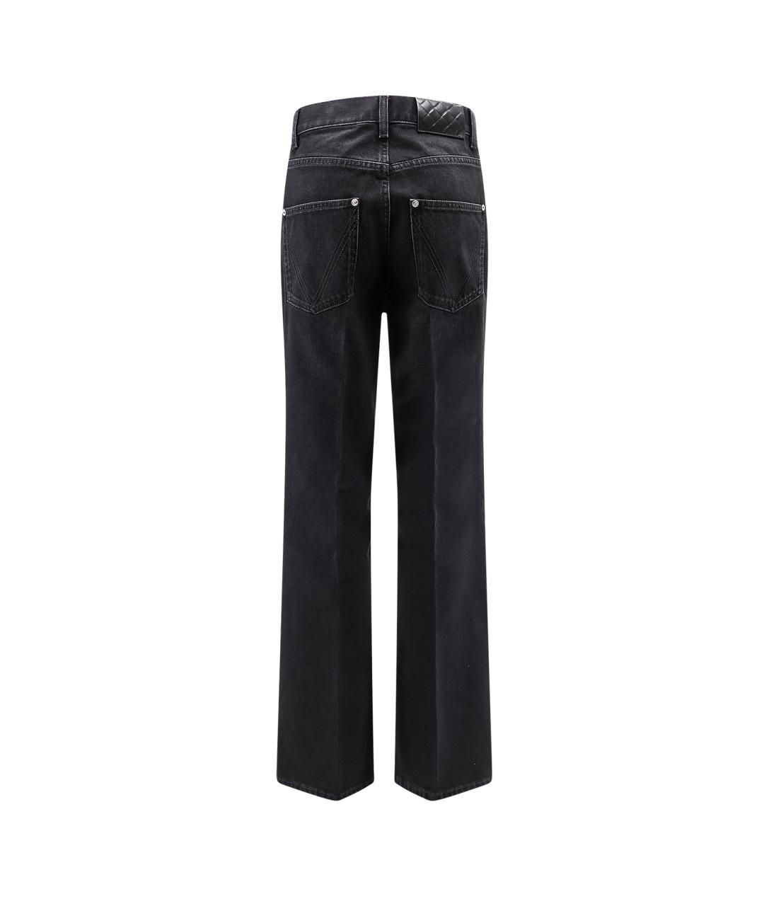 BOTTEGA VENETA Черные хлопковые прямые джинсы, фото 2
