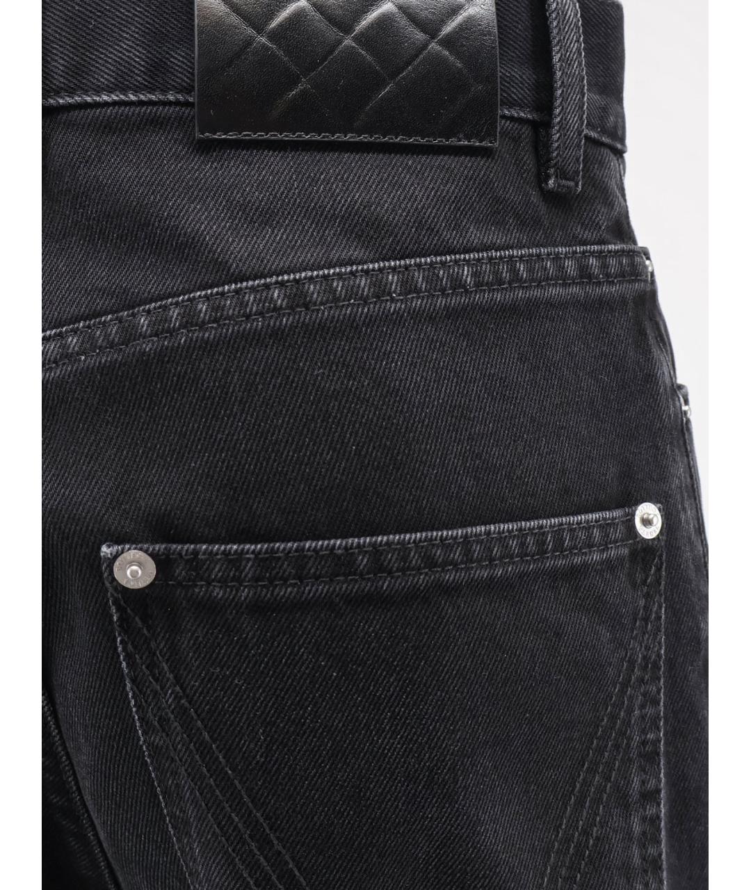 BOTTEGA VENETA Черные хлопковые прямые джинсы, фото 3