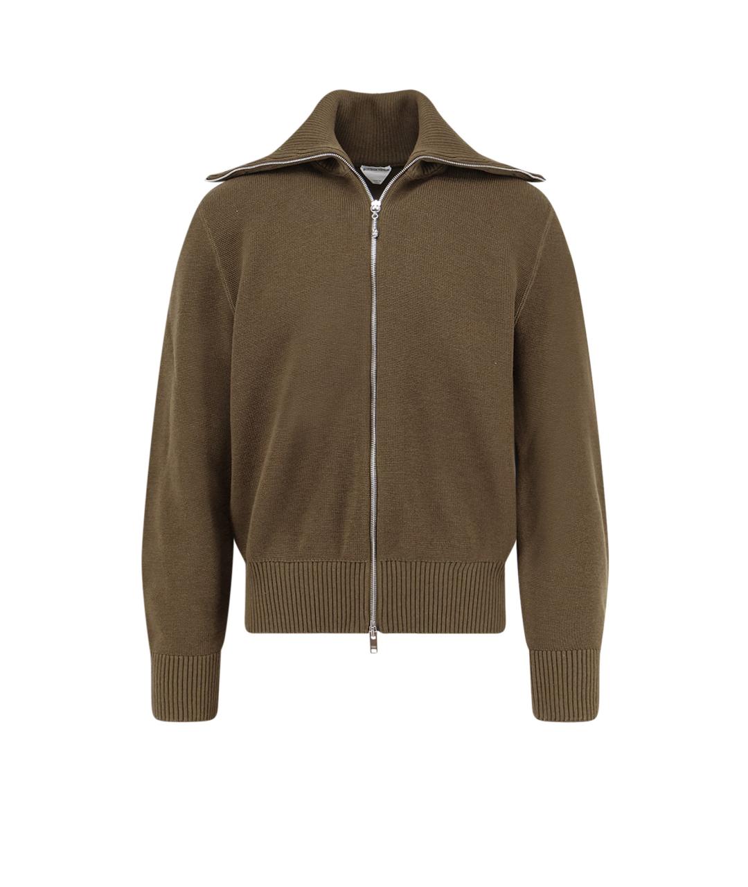 BOTTEGA VENETA Хаки кардиган, фото 1