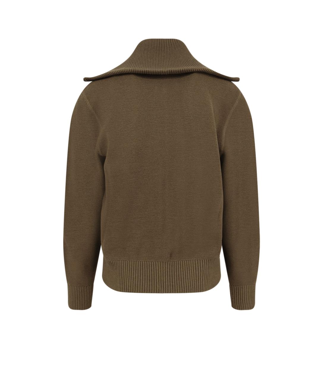 BOTTEGA VENETA Хаки кардиган, фото 2