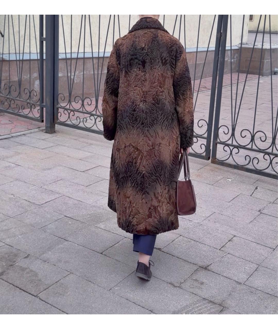 KARL LAGERFELD Коричневая меховая шуба, фото 5