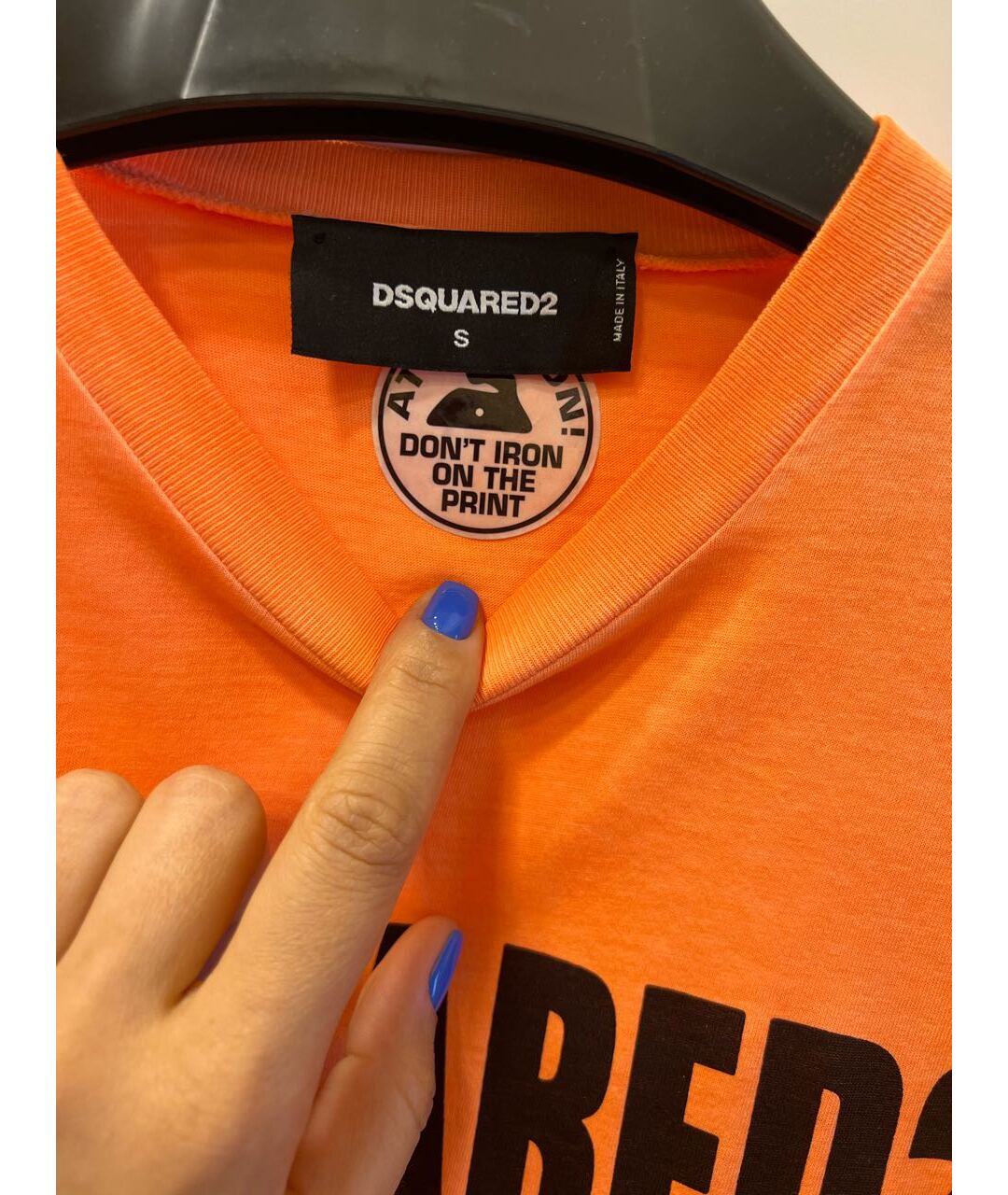 DSQUARED2 Оранжевая футболка, фото 4