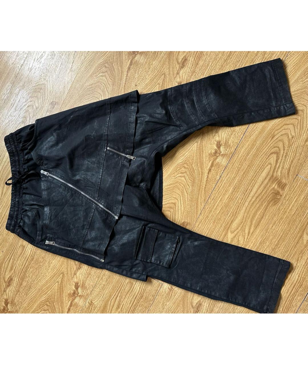 BOUTIQUE MOSCHINO Черные хлопко-эластановые прямые джинсы, фото 5