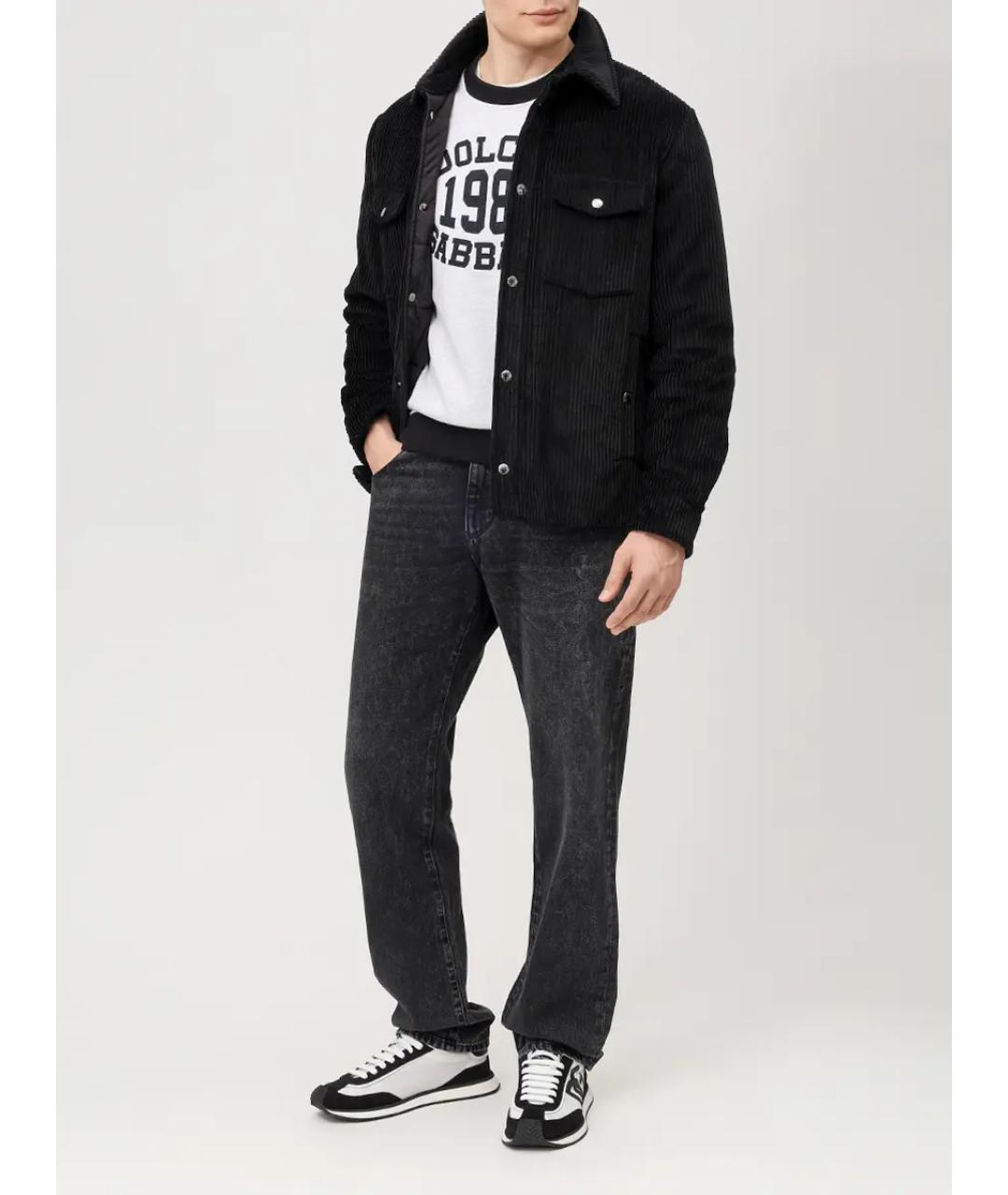 DOLCE&GABBANA Черная хлопковая куртка, фото 2