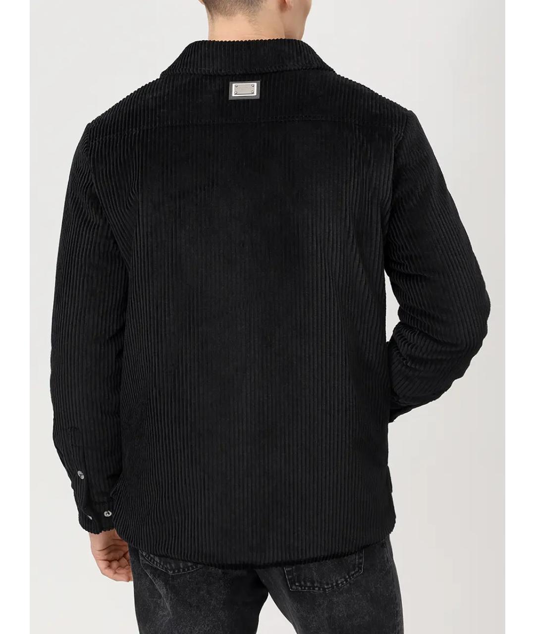 DOLCE&GABBANA Черная хлопковая куртка, фото 3