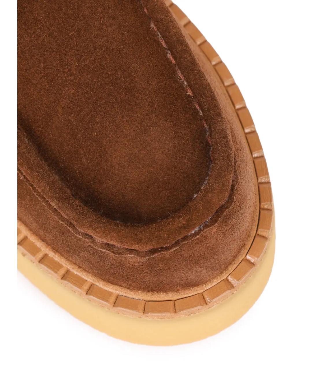 PRADA Коричневые замшевые ботинки, фото 5