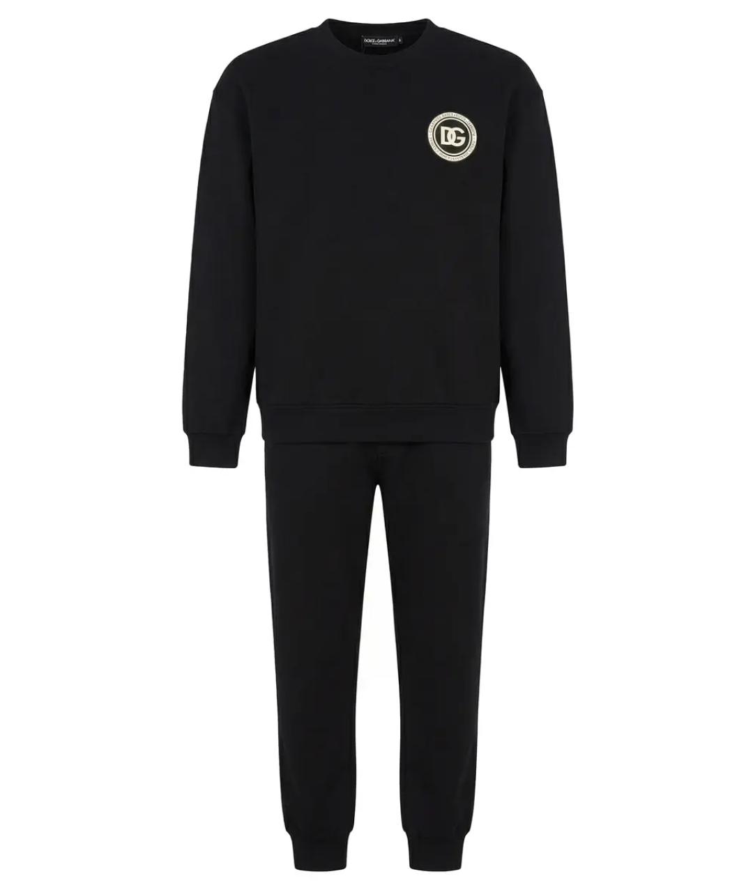 DOLCE&GABBANA Черный повседневный костюм, фото 1