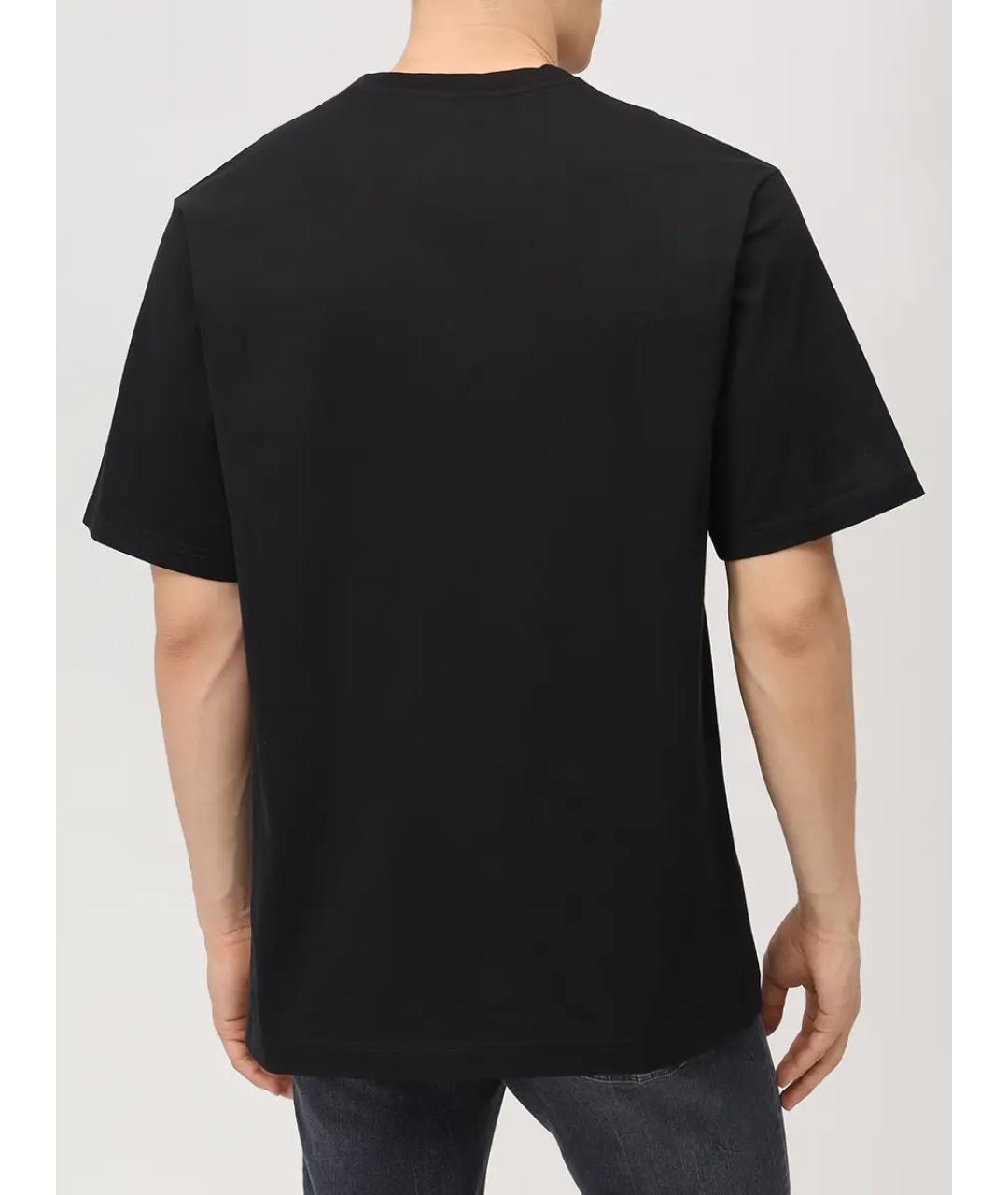 DOLCE&GABBANA Черная хлопковая футболка, фото 3