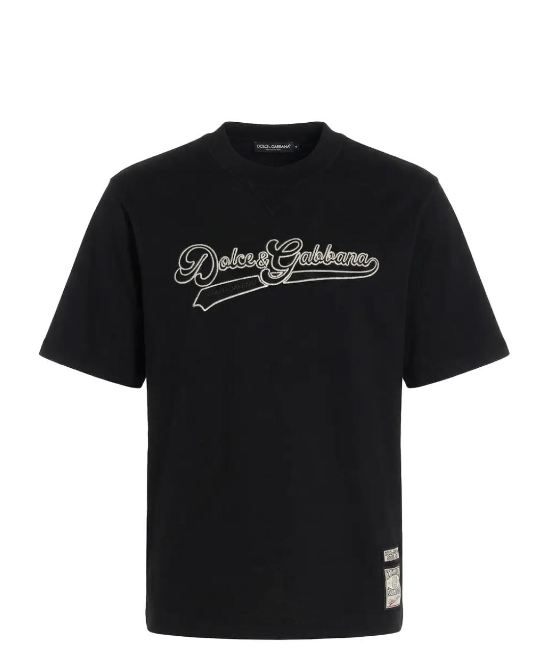 DOLCE&GABBANA Черная хлопковая майка, фото 1