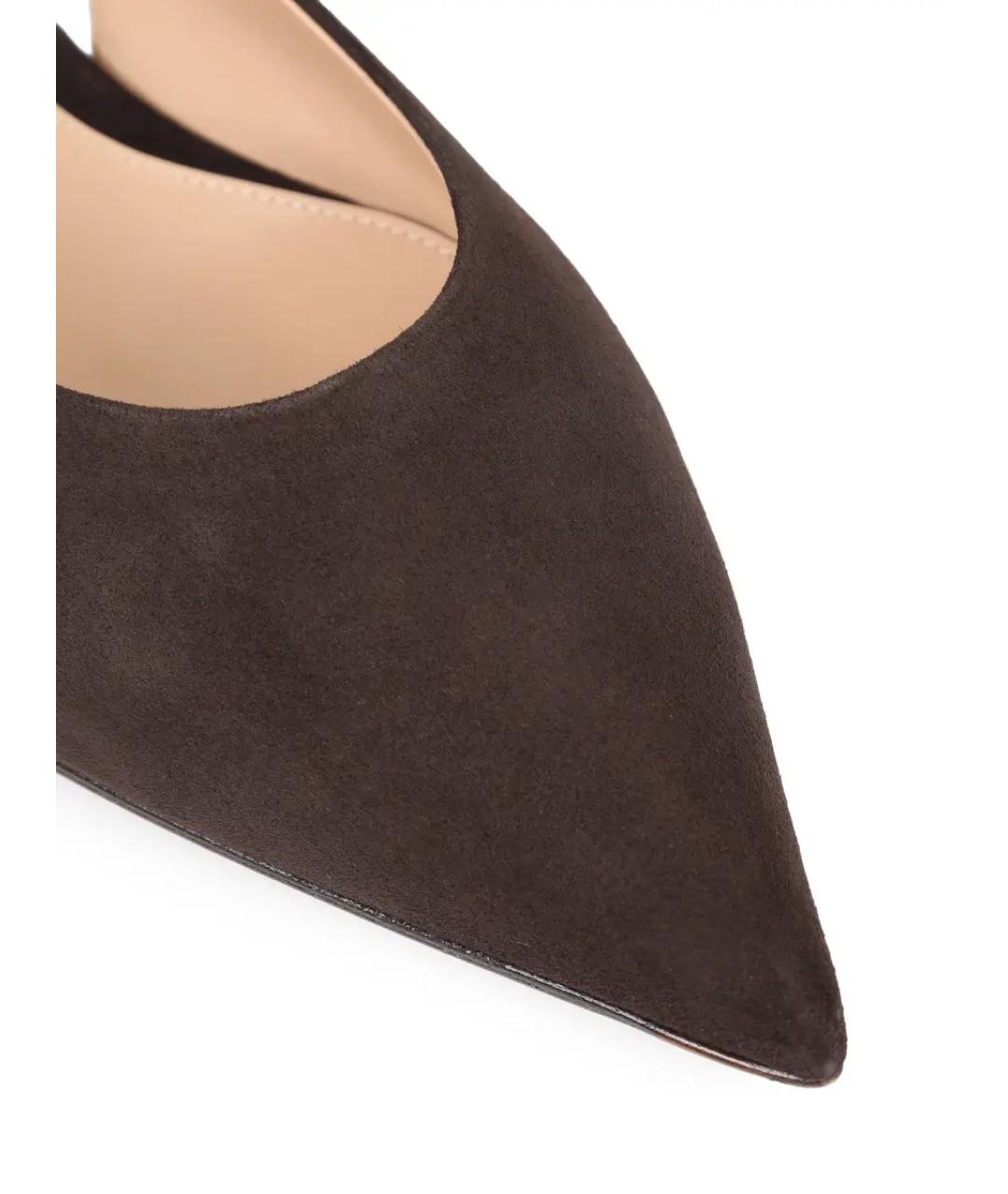 GIANVITO ROSSI Коричневые балетки, фото 5