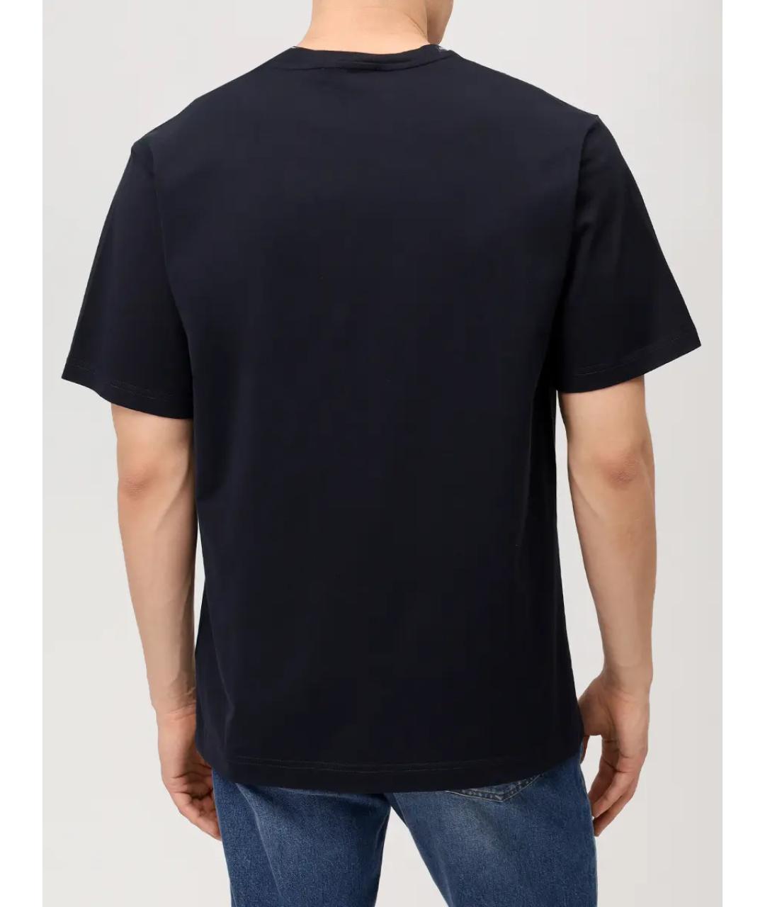 DOLCE&GABBANA Синяя хлопковая футболка, фото 3