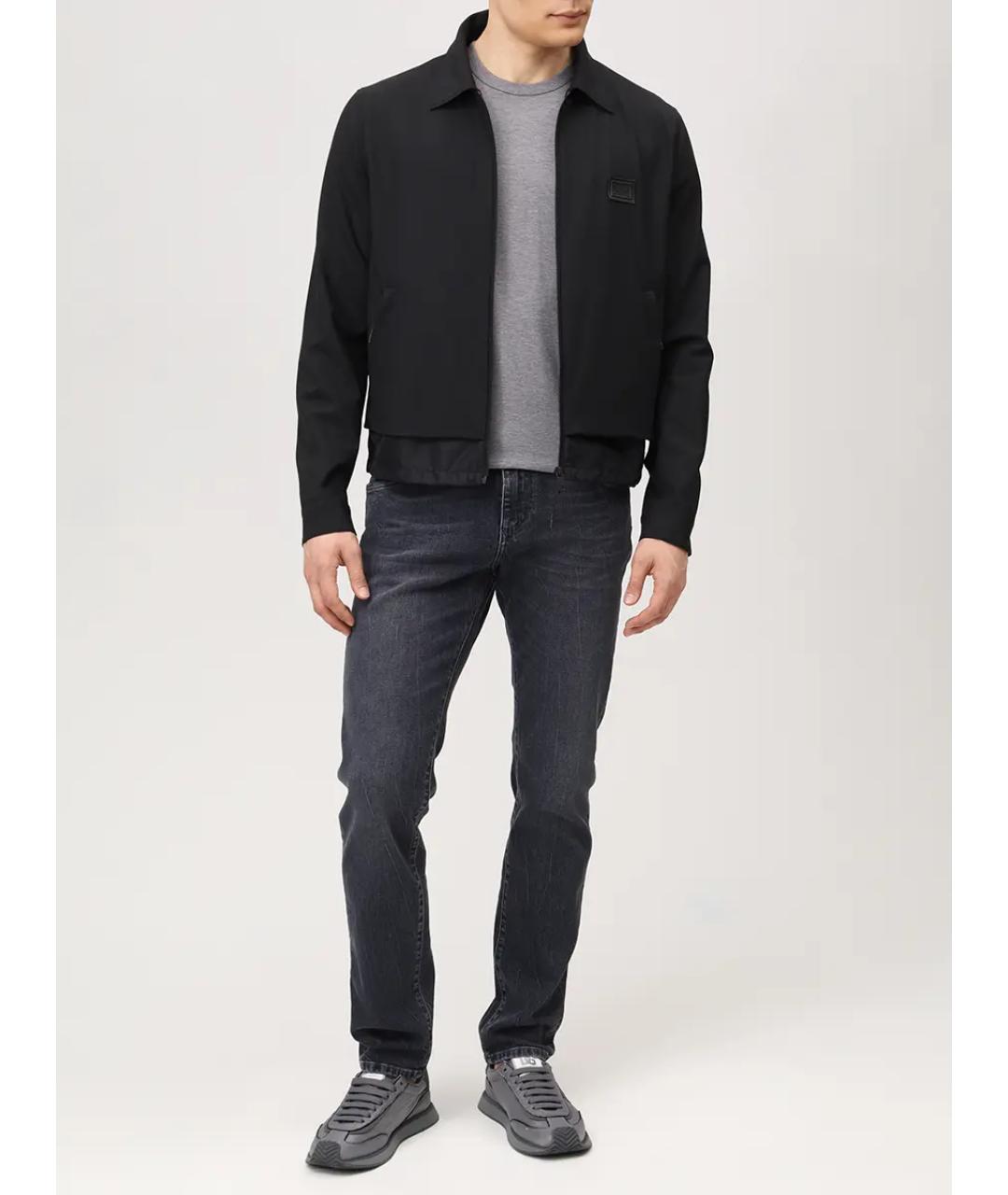 DOLCE&GABBANA Серая хлопковая футболка, фото 2