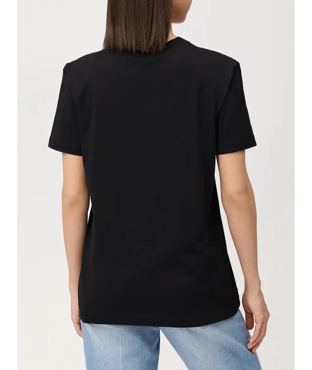 DOLCE&GABBANA Черная хлопковая футболка, фото 3