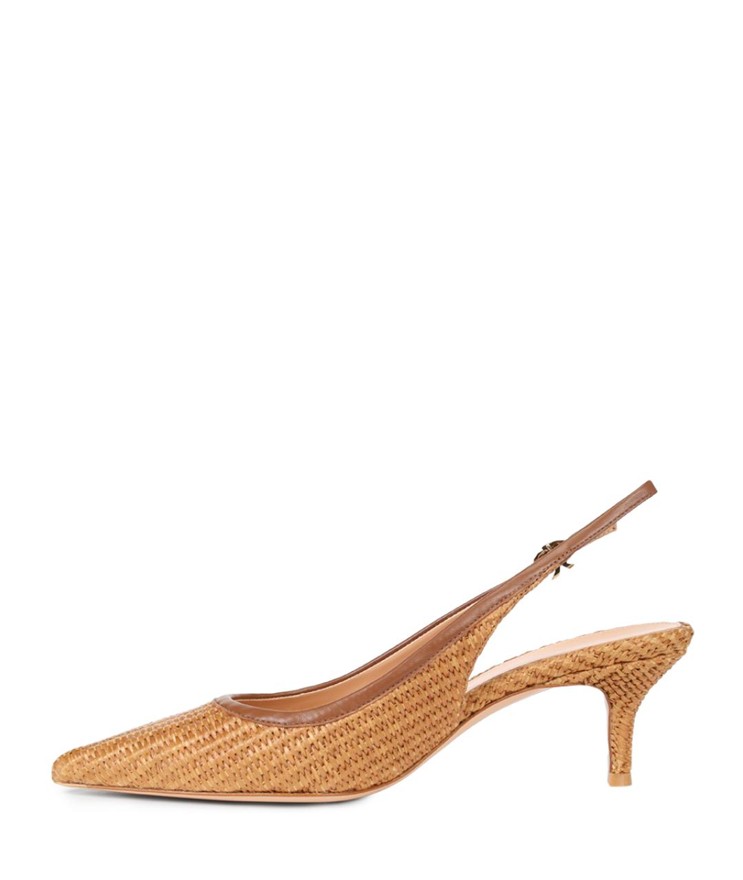 GIANVITO ROSSI Бежевые кожаные туфли, фото 3