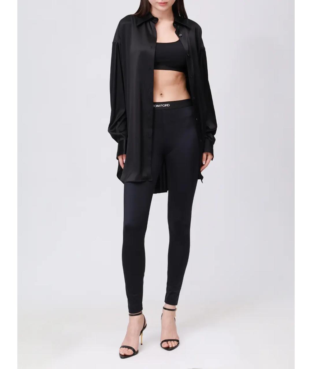 TOM FORD Черные леггинсы и велосипедки, фото 2