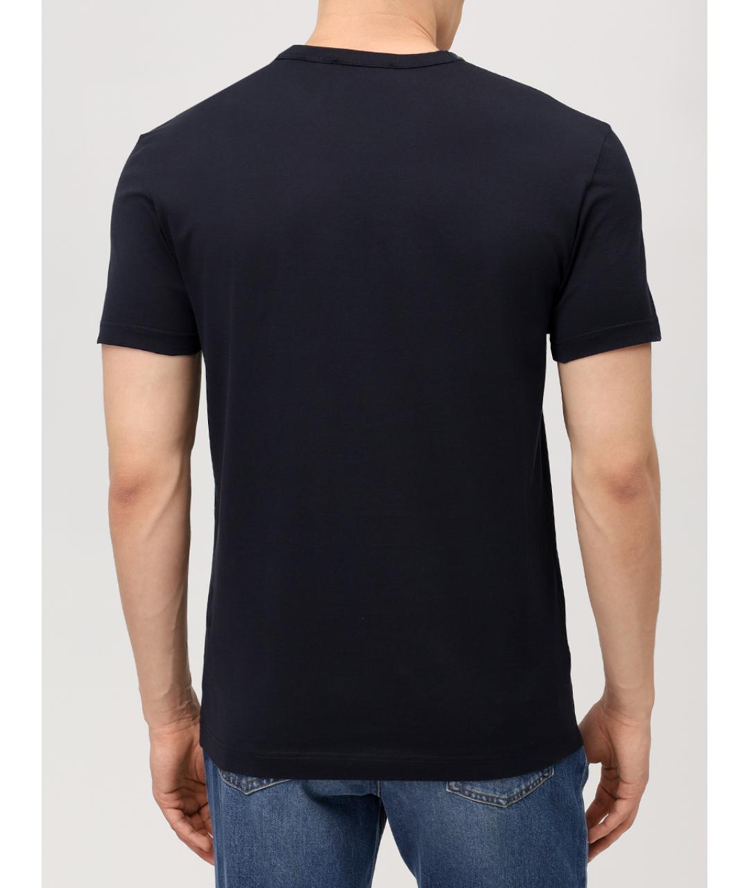 DOLCE&GABBANA Синяя хлопковая футболка, фото 3