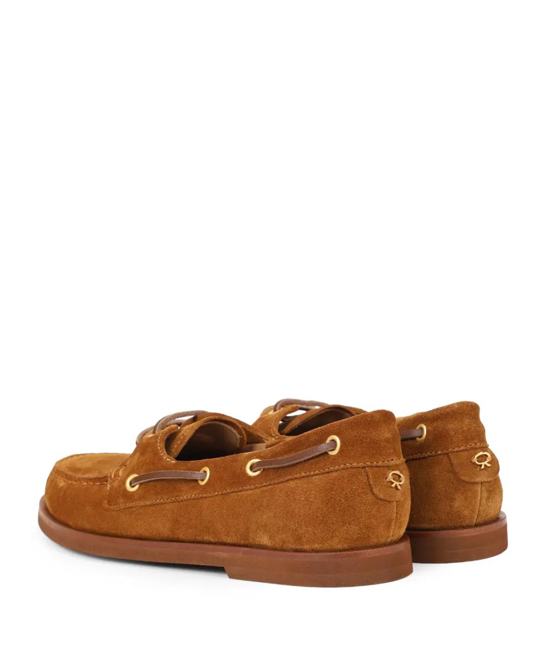 GIANVITO ROSSI Коричневые замшевые мокасины, фото 4