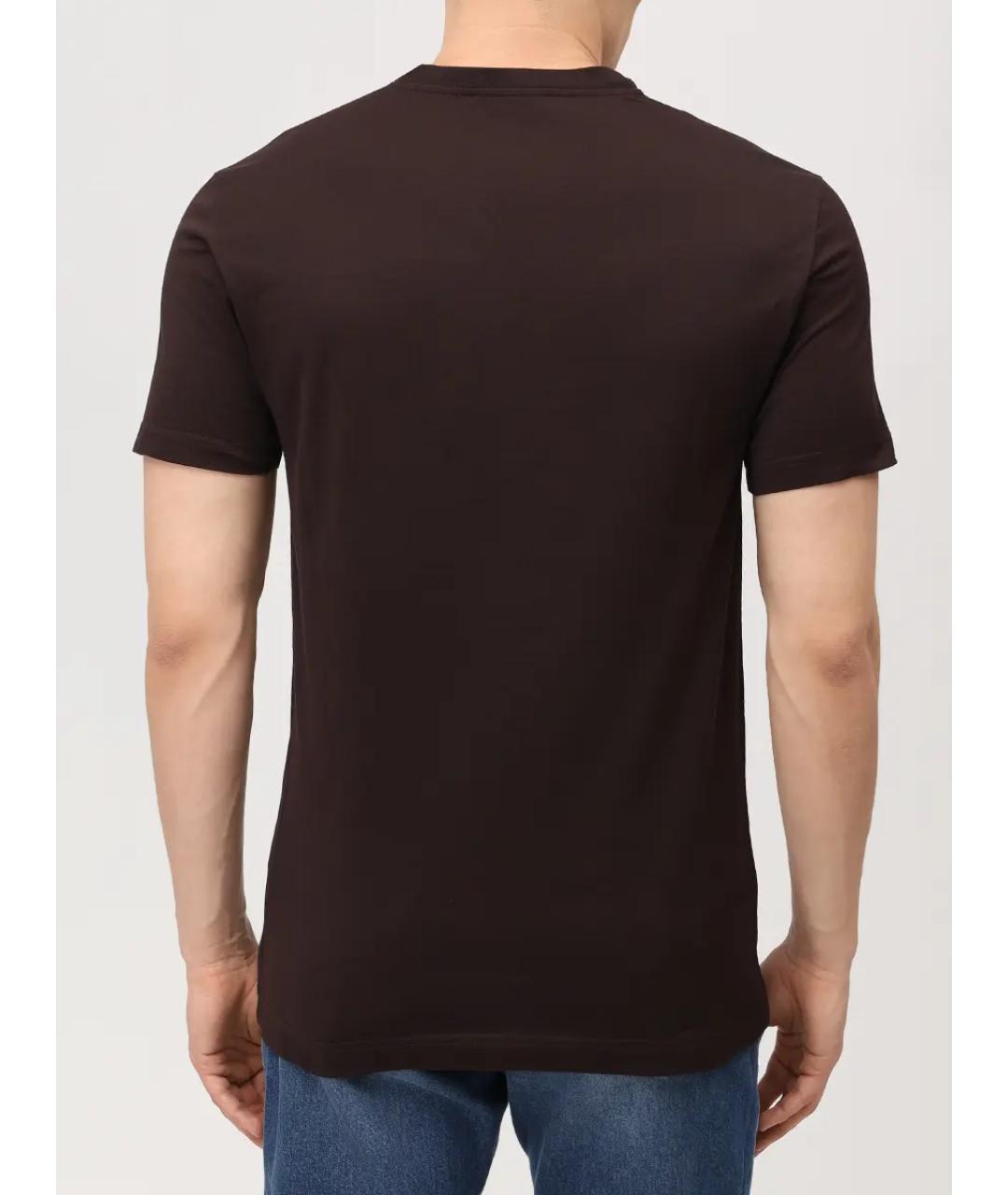 DOLCE&GABBANA Коричневая хлопковая майка, фото 3