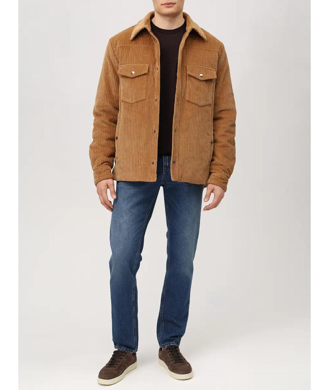 DOLCE&GABBANA Коричневая хлопковая майка, фото 2