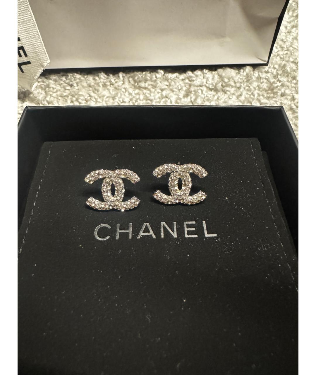 CHANEL Серебряные серьги, фото 5