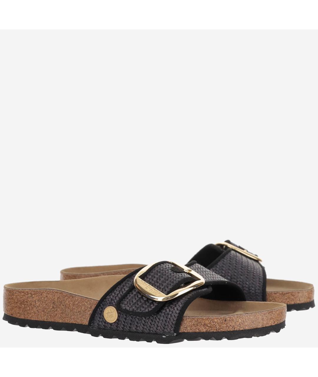 BIRKENSTOCK Черные текстильные сандалии, фото 3