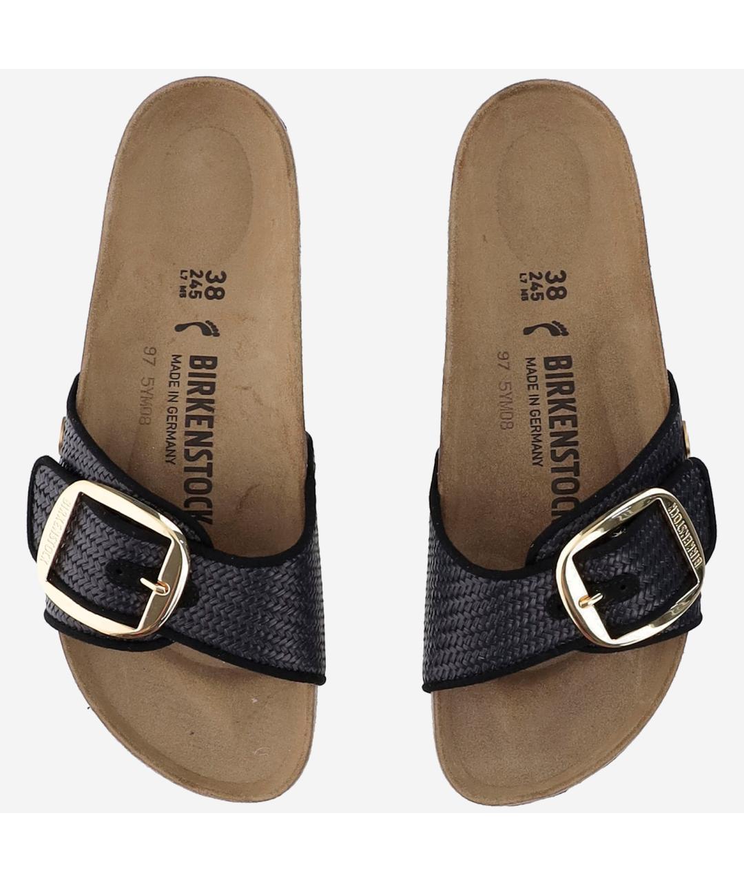 BIRKENSTOCK Черные текстильные сандалии, фото 2
