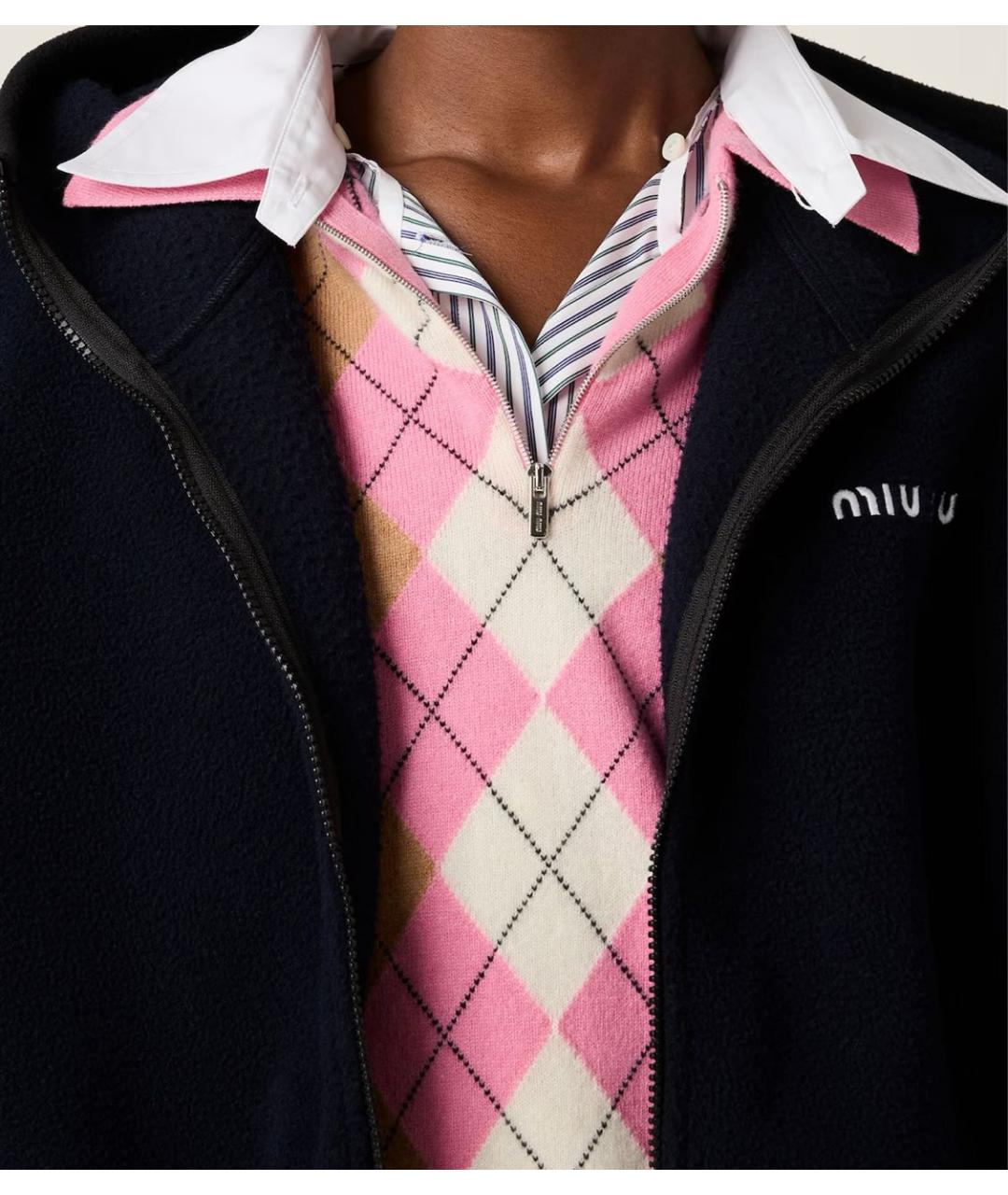 MIU MIU Розовый кашемировый джемпер / свитер, фото 5