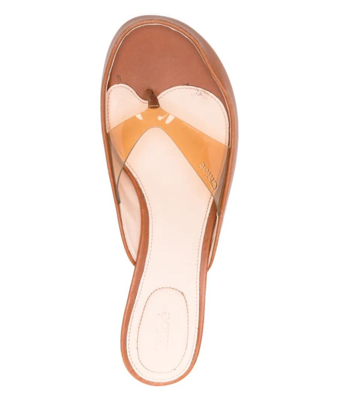 CHLOE Оранжевое мюли, фото 3