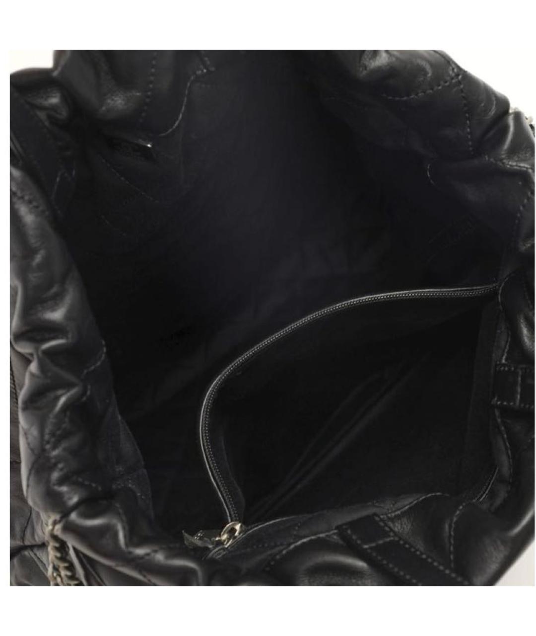 CHANEL Черная кожаная сумка через плечо, фото 6