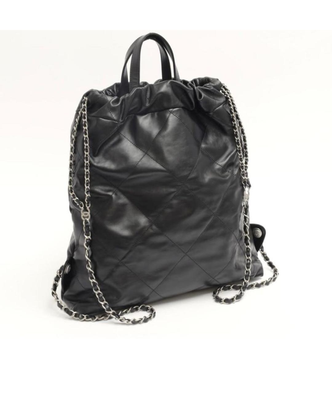 CHANEL Черная кожаная сумка через плечо, фото 3