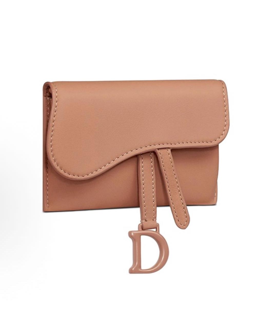 CHRISTIAN DIOR Бежевая кожаная сумка через плечо, фото 2