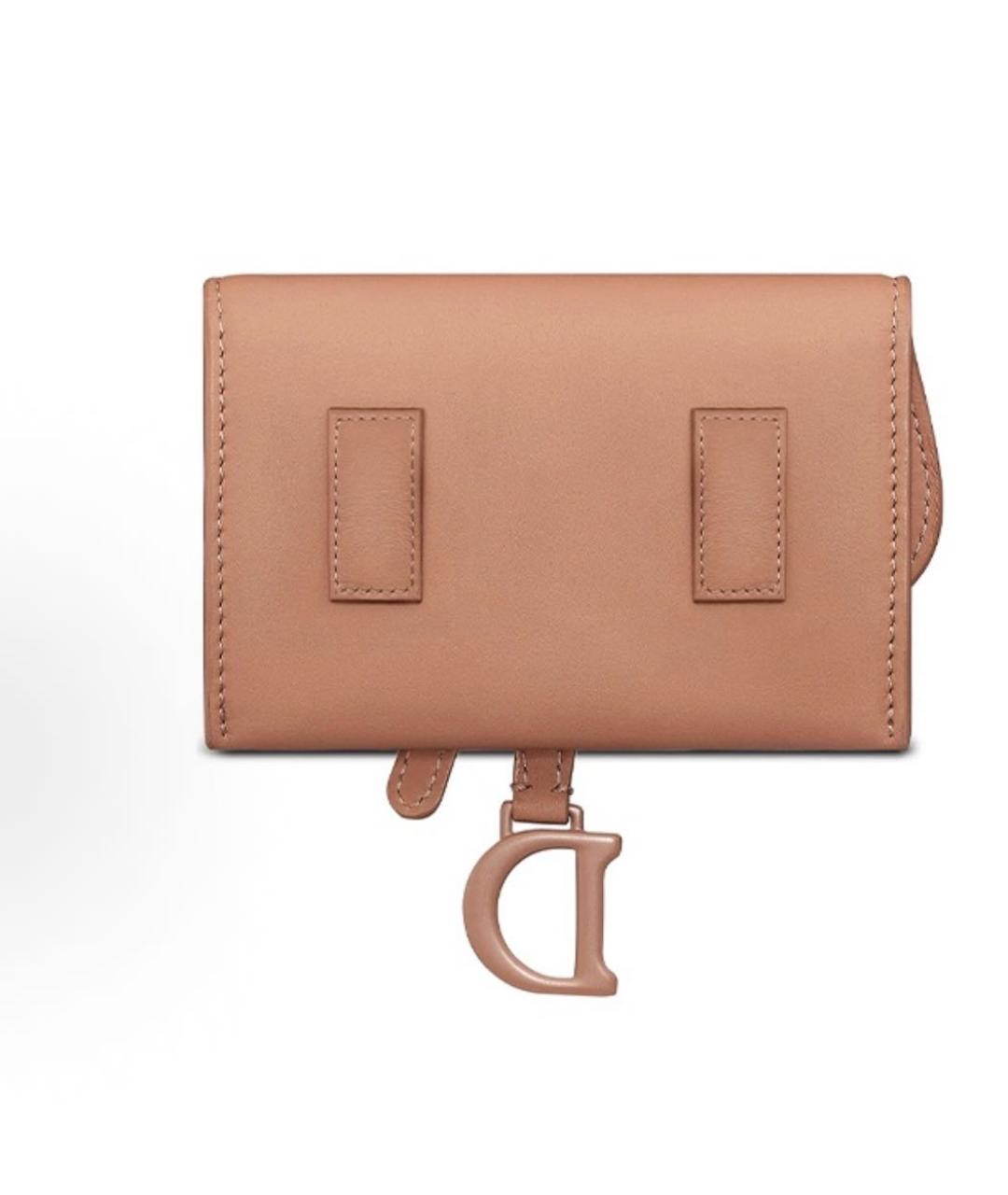 CHRISTIAN DIOR Бежевая кожаная сумка через плечо, фото 3