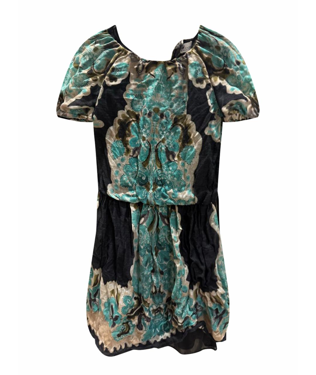 RED VALENTINO Мульти льняное повседневное платье, фото 1