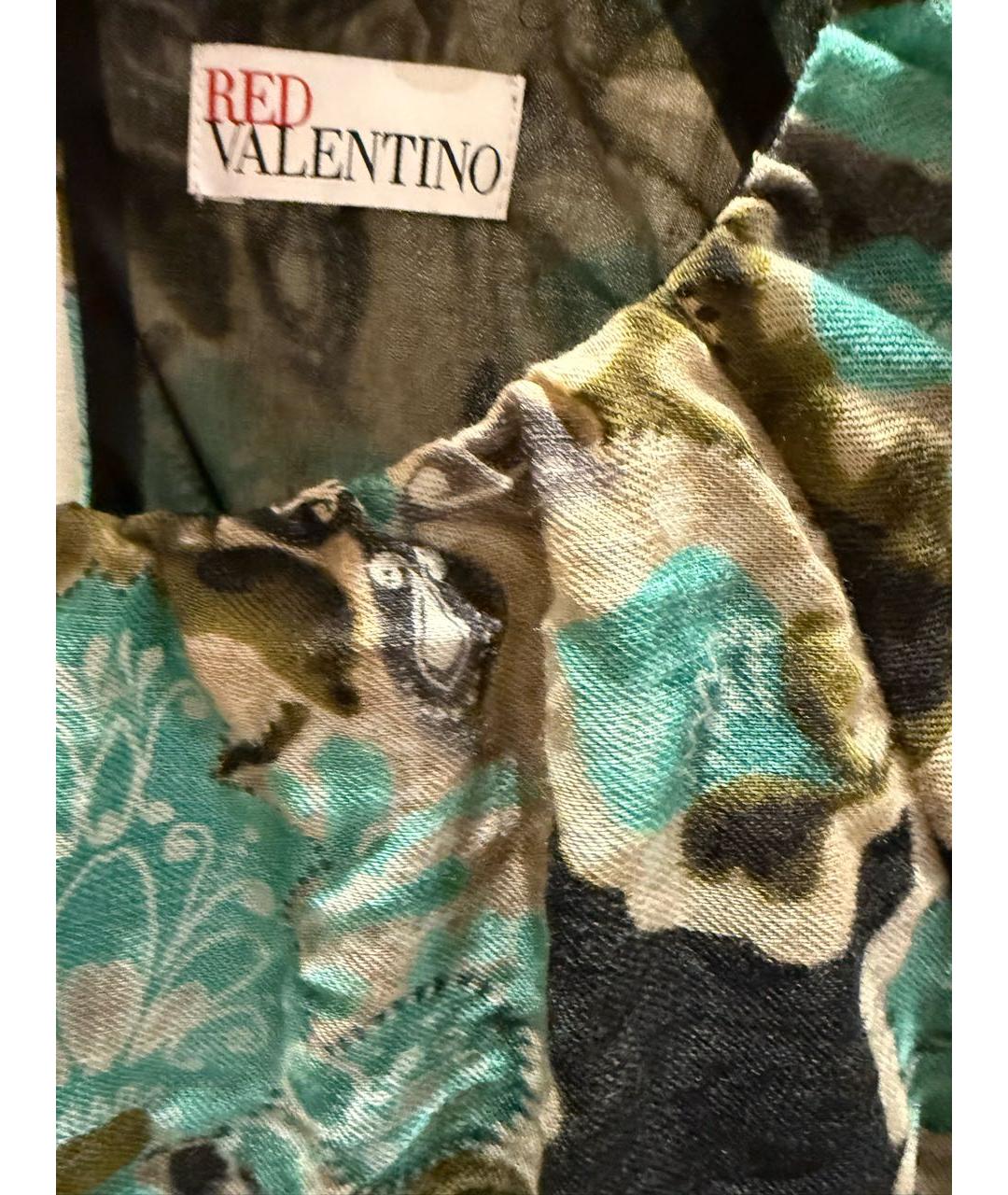 RED VALENTINO Мульти льняное повседневное платье, фото 2