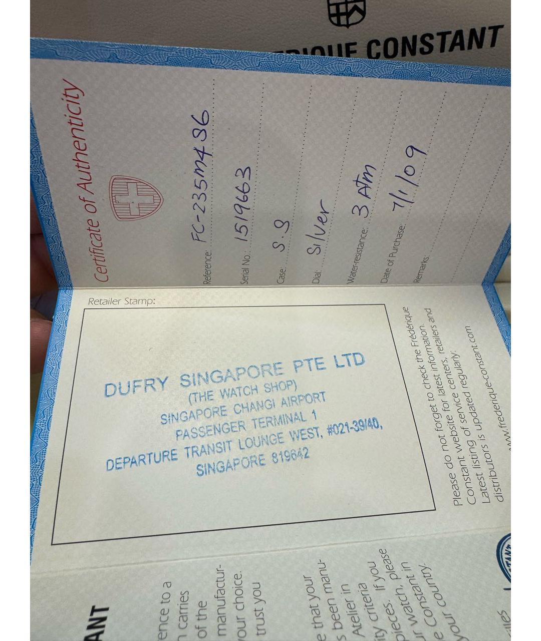 FRED Серебряные стальные часы, фото 5