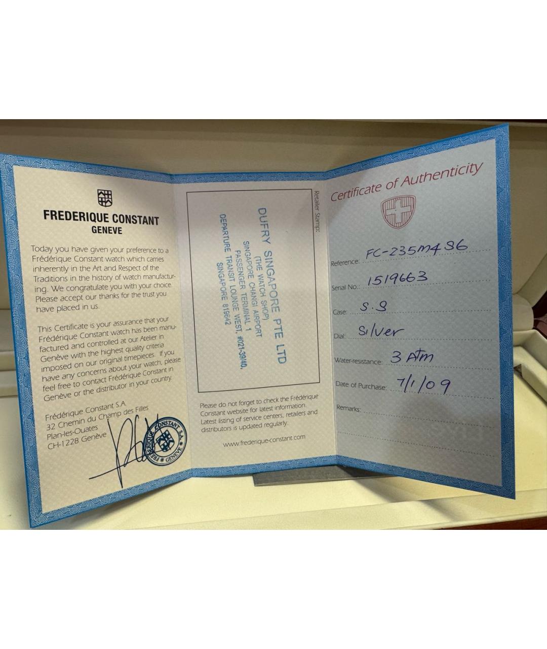 FRED Серебряные стальные часы, фото 4