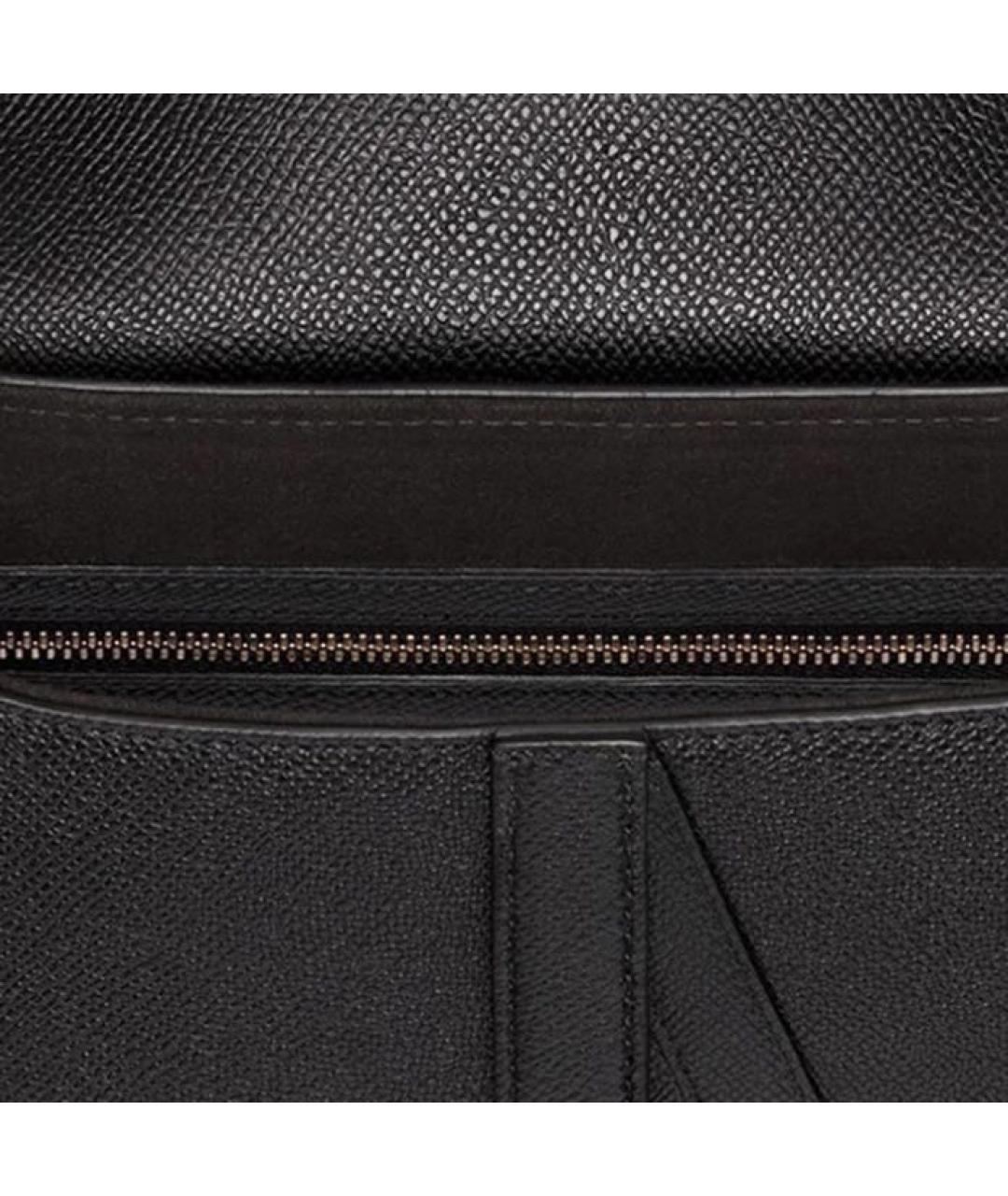 CHRISTIAN DIOR Черная кожаная сумка через плечо, фото 5