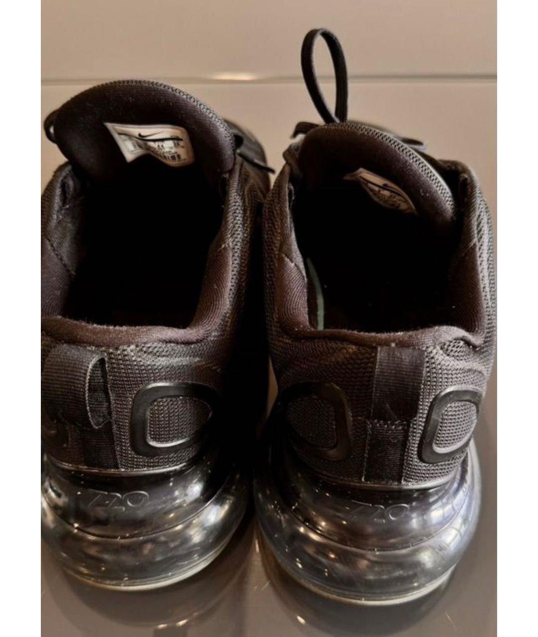 NIKE Черные текстильные низкие кроссовки / кеды, фото 3