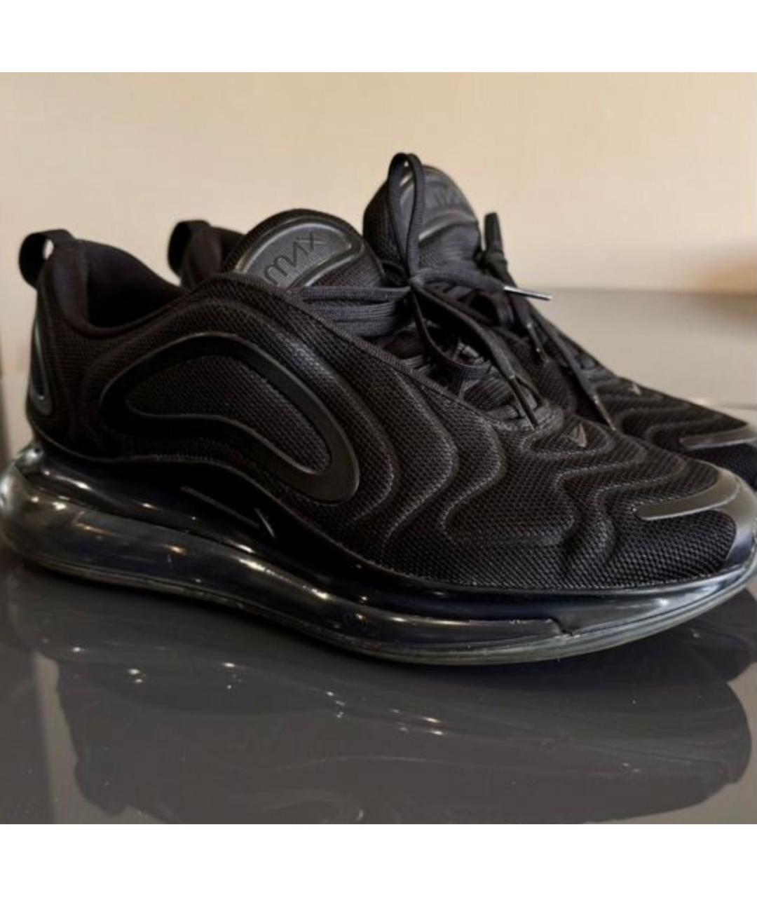 NIKE Черные текстильные низкие кроссовки / кеды, фото 8