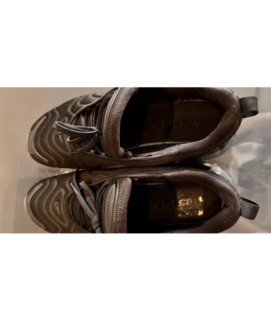 NIKE Черные текстильные низкие кроссовки / кеды, фото 6