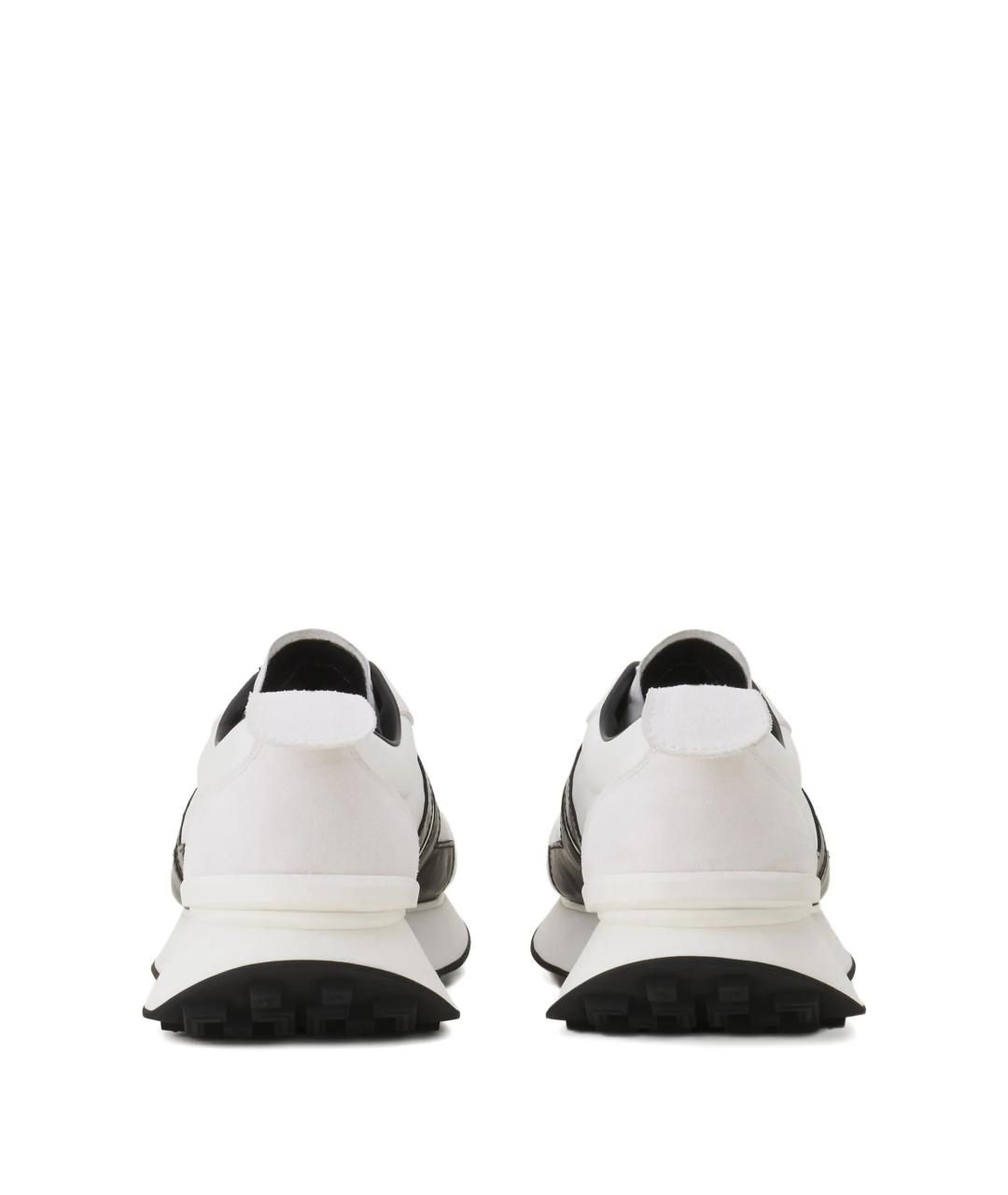 LANVIN Белые синтетические низкие кроссовки / кеды, фото 3