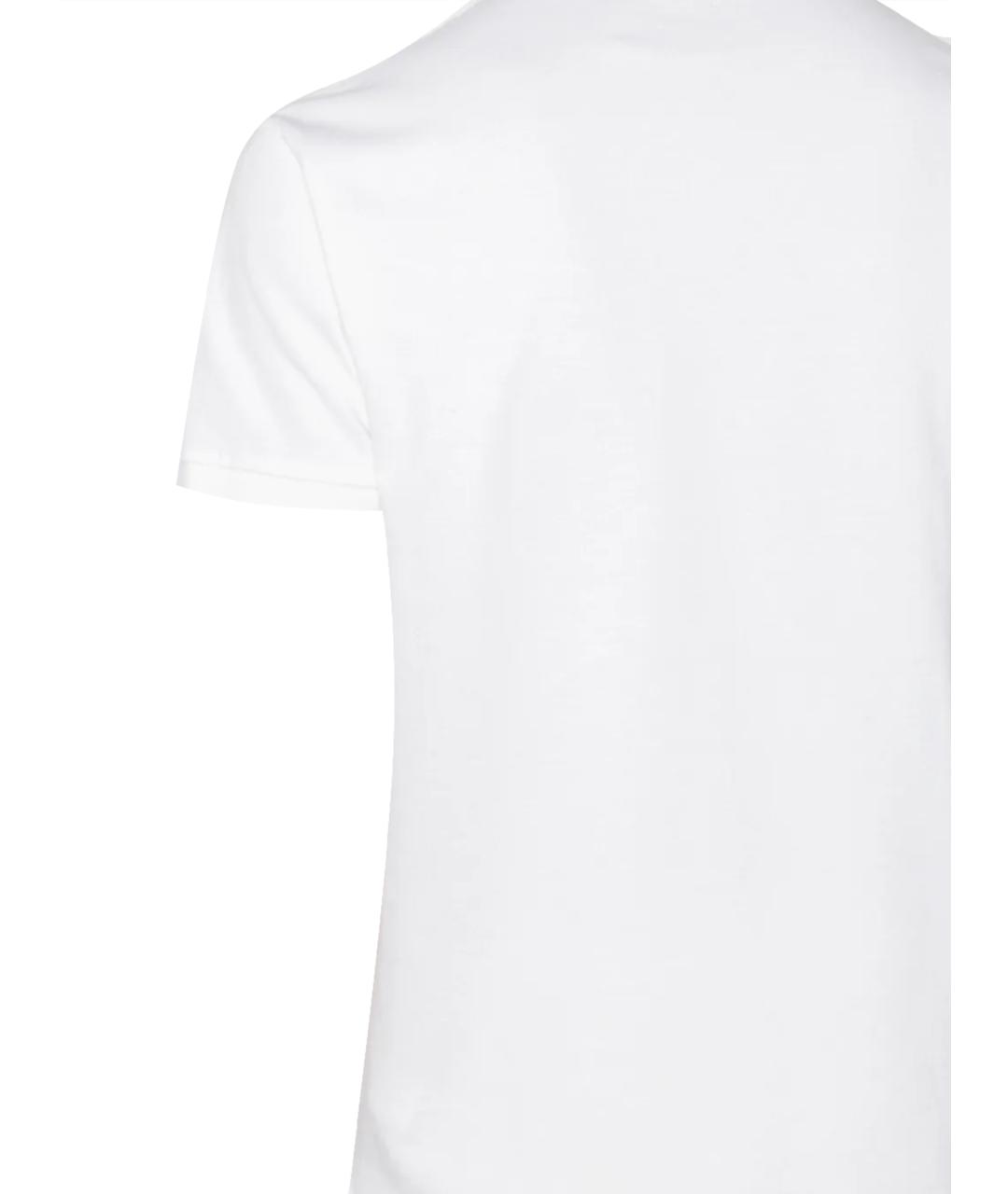 POLO RALPH LAUREN Белое хлопковое поло с коротким рукавом, фото 3