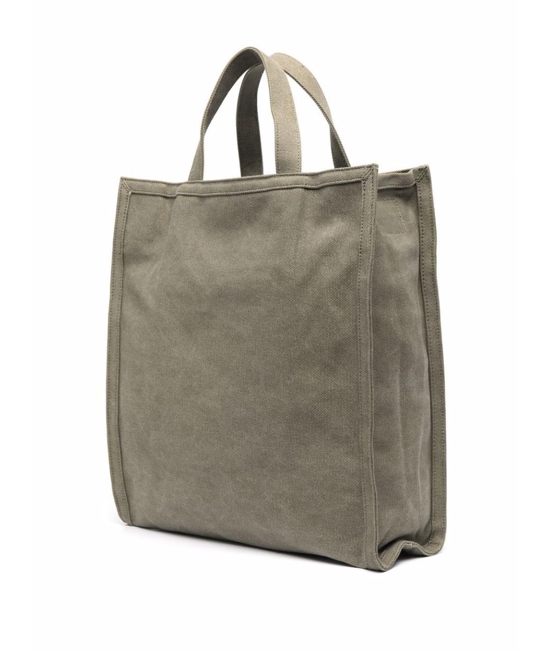 A.P.C. Хаки хлопковая сумка тоут, фото 2