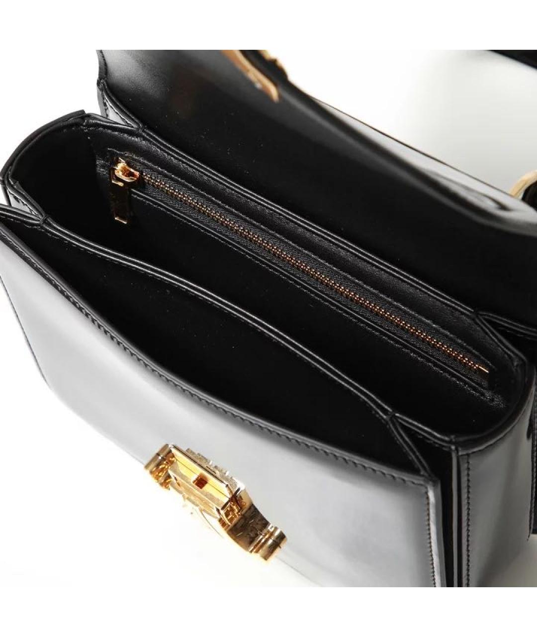 CELINE Черная сумка через плечо из лакированной кожи, фото 5