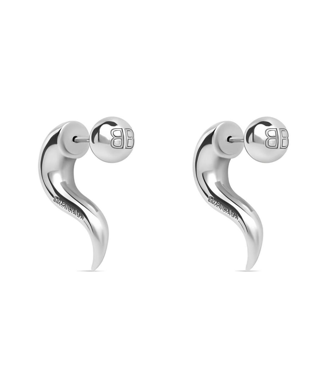 BALENCIAGA Серебряные серьги, фото 1